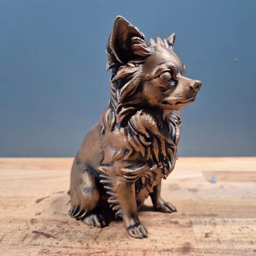 3D Printed Long Haired Chihuahua dog