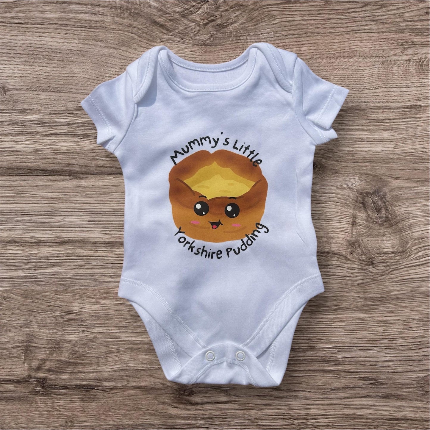 Little Yorkshire Pudding Babygrow - new baby, newborn, christening, birth,