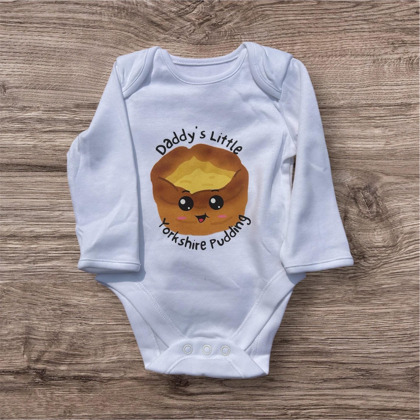 Little Yorkshire Pudding Babygrow - new baby, newborn, christening, birth,