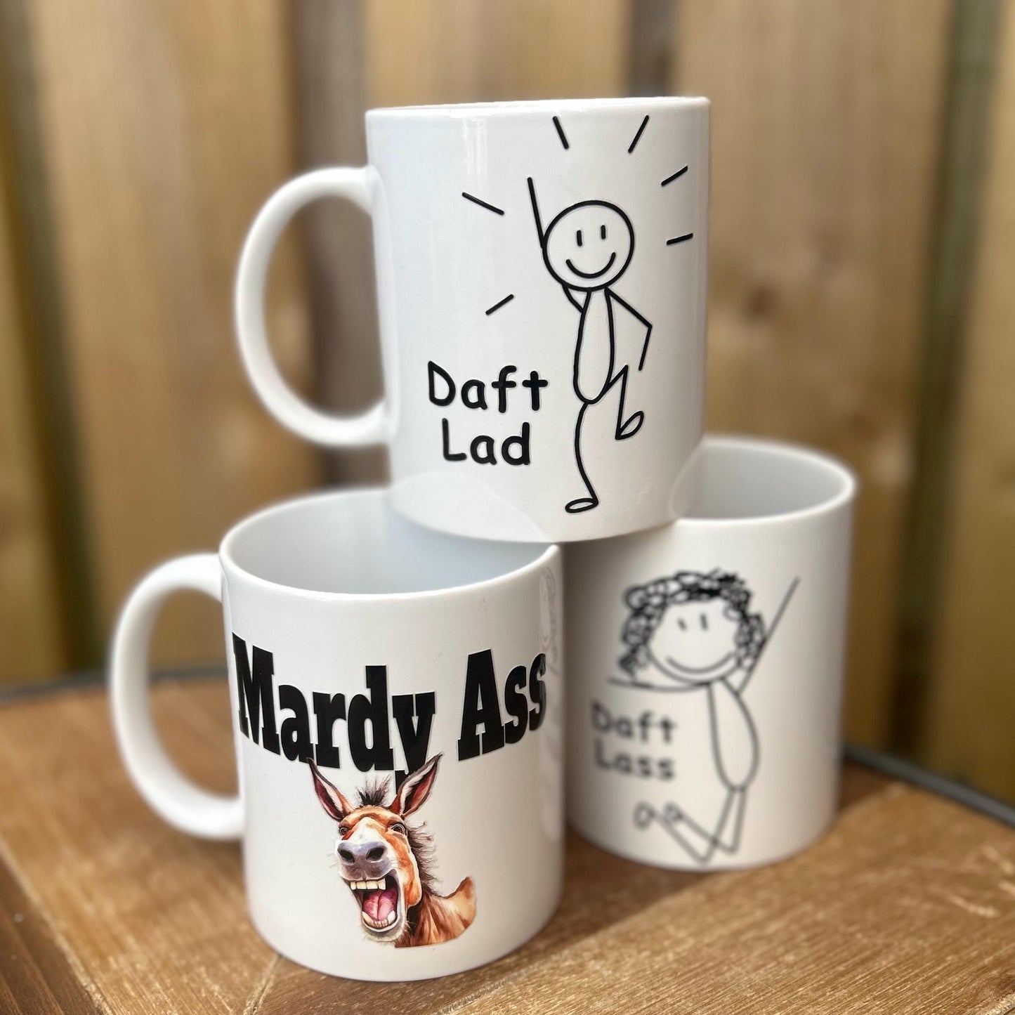 Daft Lass Mug – Handmade Gift for Her. Coffee or Tea with Sass from the North Mum, Friend, Sister, Auntie