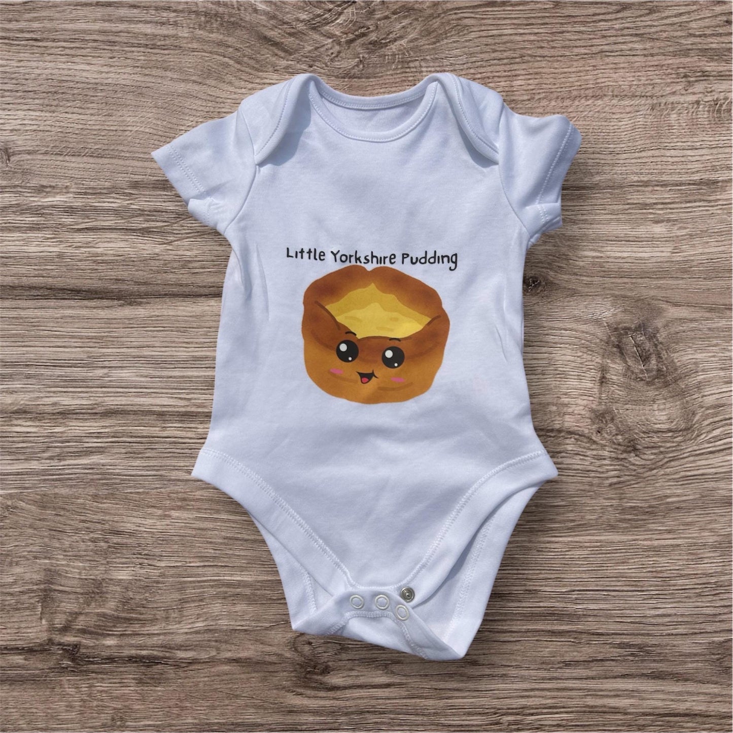Daddy’s Little Yorkshire Pudding Babygrow - new baby, newborn, christening, birth,