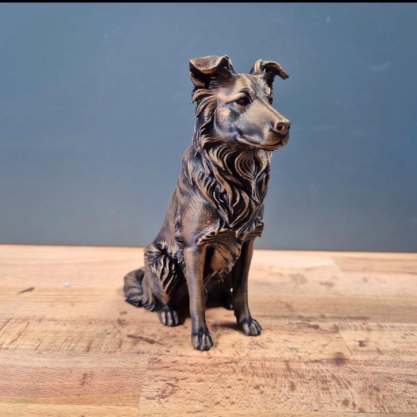 3D Printed Border Collie dog