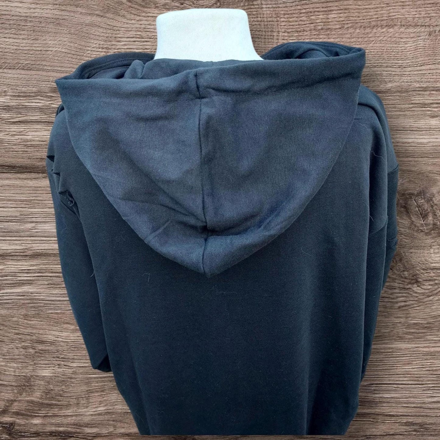 Rebel Girl with Red Hair Hoodie - Rock Chick, Black Distressed Clothing - Motorcycle Unisex Streetwear for Him or Her