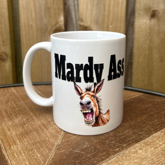 Yorkshire Mardy Ass Mug – Handmade Gift for Him or Her, Cheeky Gift for Grumpy Legends - Mum, Dad, Friend, Brother, Sister, Auntie, Uncle