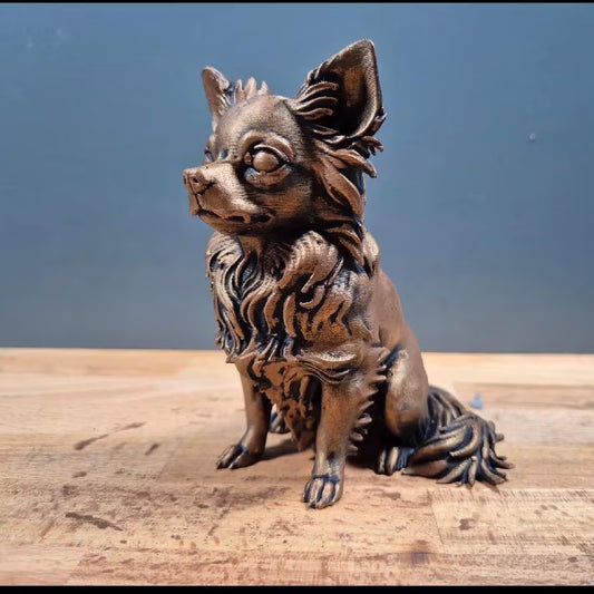 3D Printed Long Haired Chihuahua dog