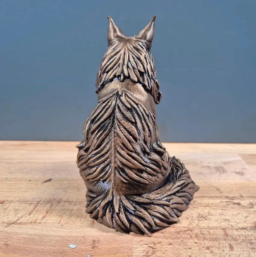 3D Printed Maine Coon Cat Statue